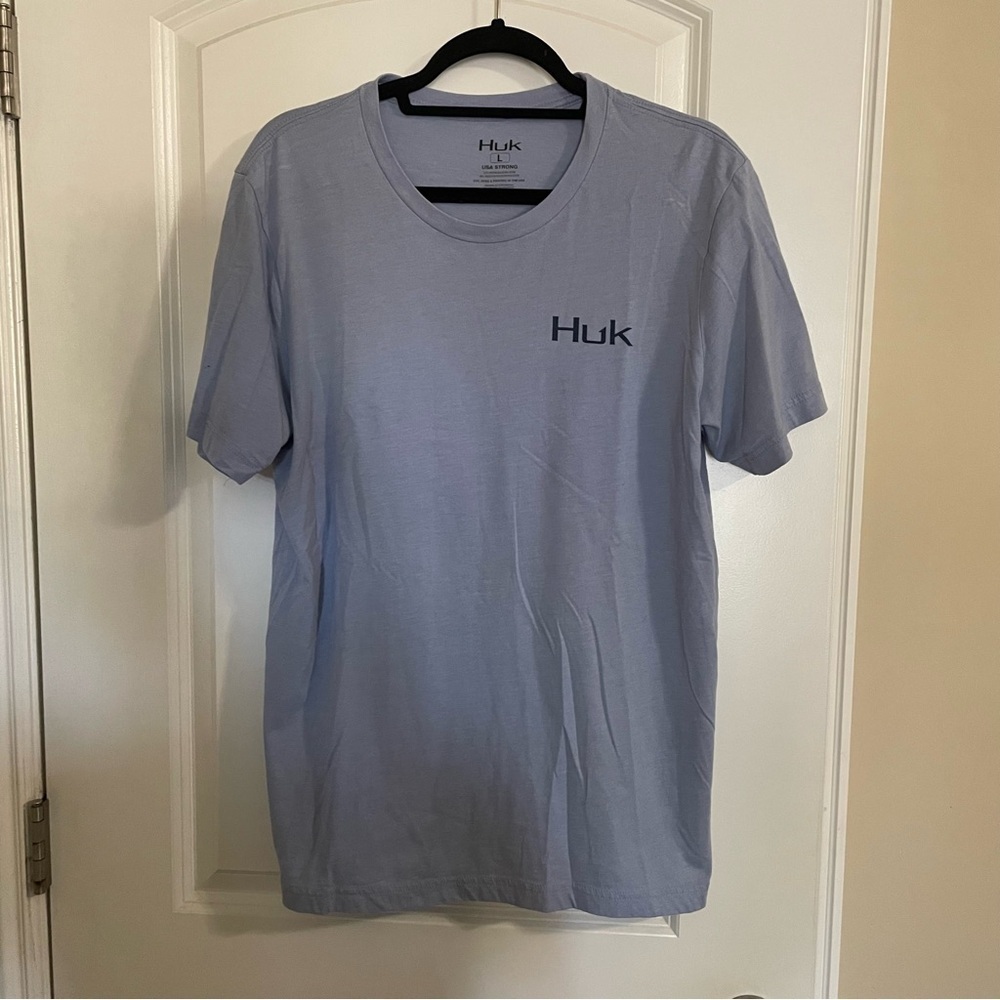 Huk Light Blue Short Sleeve Graphic T-Shirt